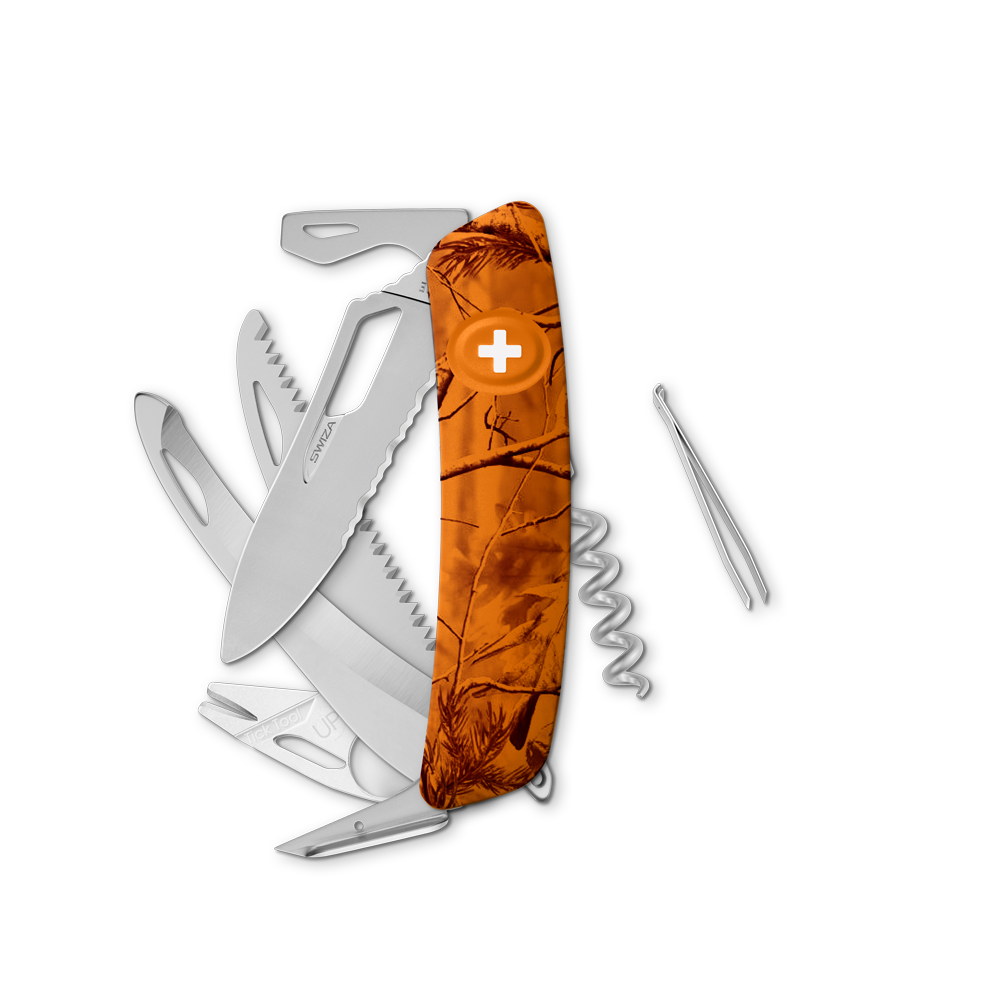 HUNTER ORANGE PINE PRINT ALLMATT – SWIZA - Helvetica Brands